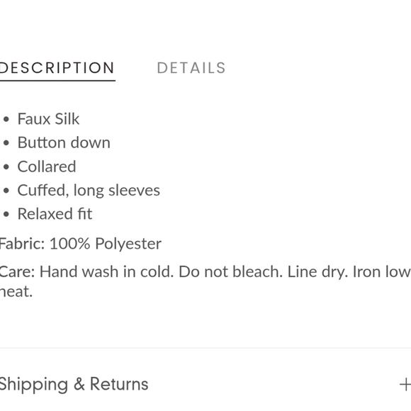 NWT LBLC the Label Smith Ivory Button Up Blouse Medium - Picture 9 of 9